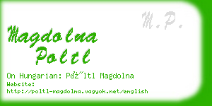 magdolna poltl business card